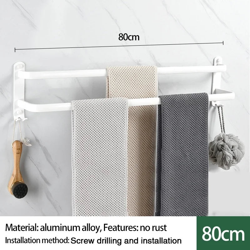 Single-layer/Double-layer/Triple-layer Towel Holder, Towel Storage,  Towel Rack  for Bathroom/Kitchen. Multi-layer Wall-mounted Towel Rack