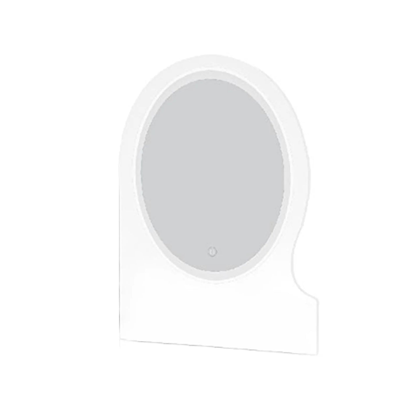 Modern Makeup Vanity Table with Mirror & Lights, Extra Storage Shelves, 4-Drawer Dressing Table, Cosmetic Desk with Organizer