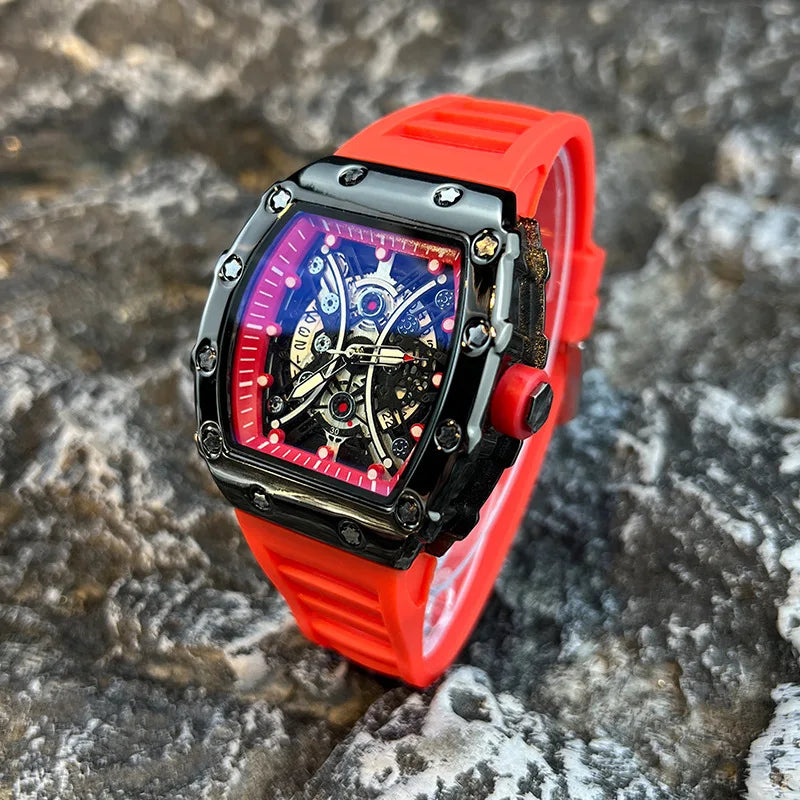 Men's Watch,  Light,  Luxury Brand,  dial  with Fashionable Night Glow,  Sports Watch Calendar. There are $ colors with lowmbut some availbility.  They are BLACK, RED  1,  BLUE  1, and BLACK 1.  So  2  BLACK  Versions.