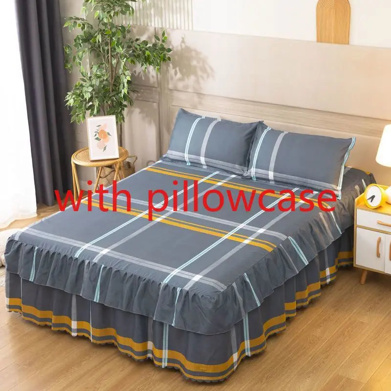 Sheet Set Household with Pillowcase Fashion Modern Water-proof Universal Skin-friendly Single Double Home Textile Bedding Luxury