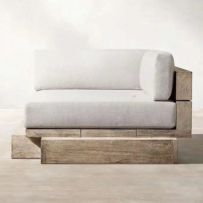 Japanese Style,  Waterproof and Sunscreen Garden Sofa, Minimalist Designer, Modern Garden Sofa, Artistic Outdoor Furniture,