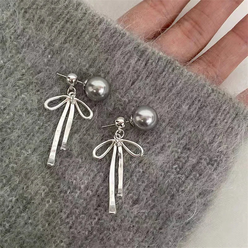 Elegant Red Zircon Butterfly Drop Earrings for Women  0n MOTHERS DAY.  Sweet Butterfly and Bow Earrings.Fashion Accessories