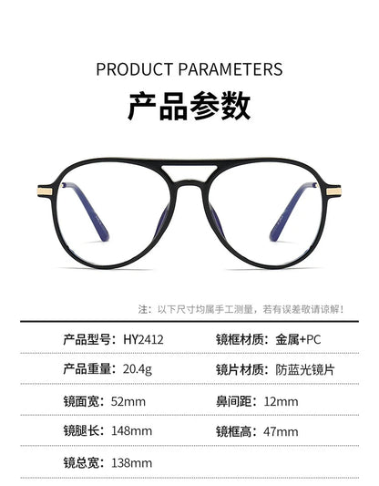Pilot Large Frame Anti Blue Light Reading Glasses Men /Women Fashionable Light with High-Definition Youthful with High Quality Presbyopia Several color RX? Combinations are gone but the others are VERY Available.  Good, Class