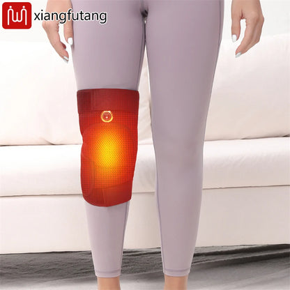 Knee Massager with Heat and Vibration.  Electric Heating Knee Support,  Brace Warmer Device.  Great Gifts for Men  and Women for Pain Relief