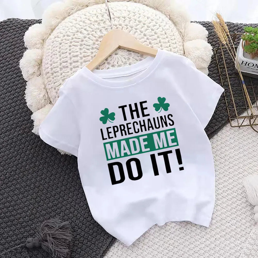 Mr Lucky Charm Print Kids T-shirt,  Children .  St. Patricks Day Shirt Boy/ Girl Clothes,  St. Patricks Day Toddlers  Outfits