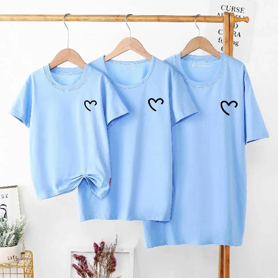 Summer Cotton Baby /Mom/ Dad T Shirts,Tops , Fashion Family Matching Outfits Daddy /Mommy And Daughter /Son Matching Clothes