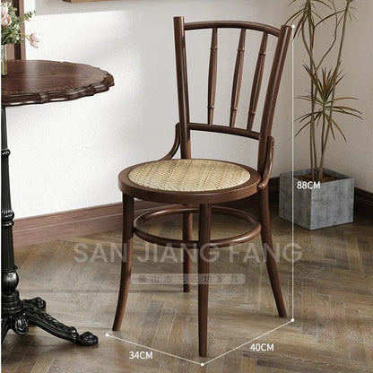 American Retro Cafe.   Solid Wood Table and Chair Combination  for Small space or Restaurant.