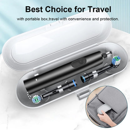Electric Toothbrush with Rotar Motion, Rechargeable Electric Toothbrush for Adults,  Rotating Electric Toothbrushes with 8 Soft Brush Heads