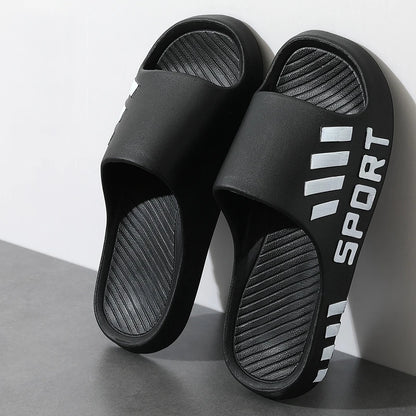 Summer Slippers For Men . Indoor/ Outdoor Sandals,  Beach Flip Flops,   Thick Sole Male Slides Summer, Non-Slip , Men Shower Slippers