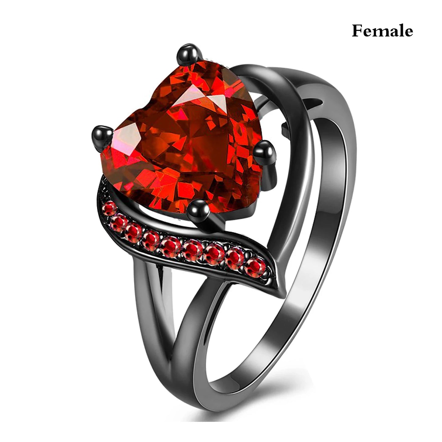 Fashion Couple Rings,  Romantic Womens Heart Rhinestone in color.and Zircon Ring.   Mens Stainless Steel Celtic Dragon Ring,  Wedding Jewelry or gifts