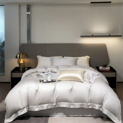 Dreamreal Pure Bamboo Bedding Set for Hotel Home Luxury Organic Bamboo Duvet Cover Fitted Bed Sheet Sets Pillowcase Cooling Soft