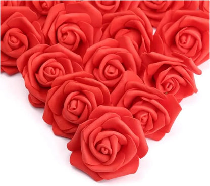 10/20/50Pcs Artificial Foam Rose Flowers,  Fake Flower for Home,  Room,  Decor for  Wedding Party, Halloween, Thanksgiving,  Christmas, Valinrtines Day