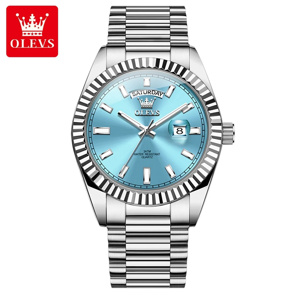 Men's Watch,  Top Brand Luxury Wrist Watch For Men , Fashion Rose Gold,  Stainless Steel,  Waterproof Watch, Day /Date /Quartz Clock.  Good availabilty!!!
