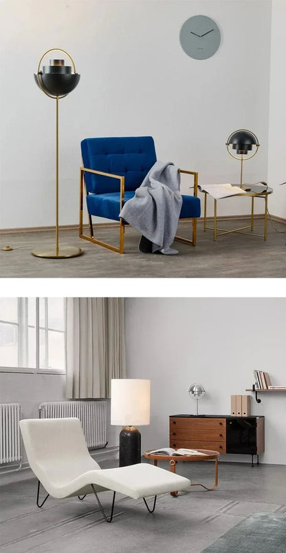 Modern Gubi Floor Lamps For Living Room, Home Decor Designer with Black Gold Metal Standing Lights