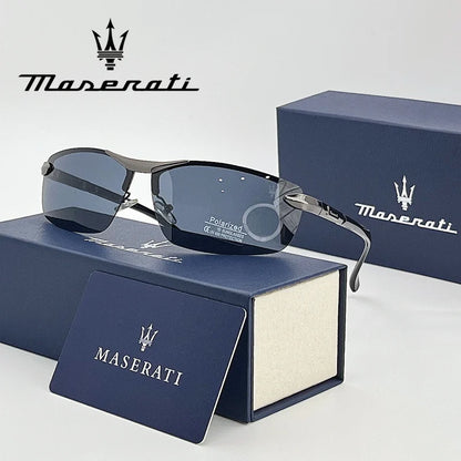 MASERATI Luxury Sunglasses High End for Men/ Women,  Polarized UV400 Driving Glasses,  Classic Style Premium Quality  Fashion Design