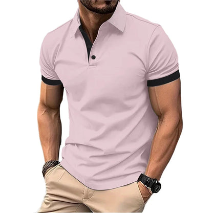 Summer Short Sleeve Polo Shirt for Men. Lots of  Stretch to the T -Shirts. Business Breathable, Lightweight Sweater