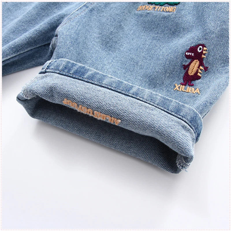 Baby Boys Shorts, Girls  Casual Jeans,  Kids Summer Shorts/Pants,  2-8 Years, Boy's Loose Denim Shorts