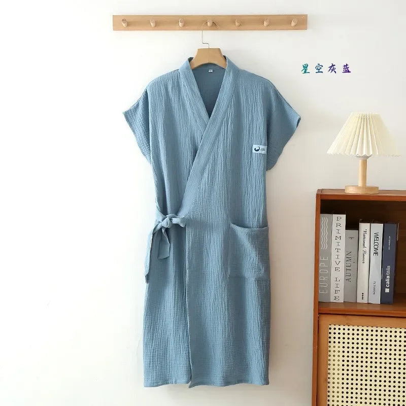 Multi Colors" Couples " Bath Robes.  Wearable Sleeveless Womens/Mens Cardigan Croosover style.