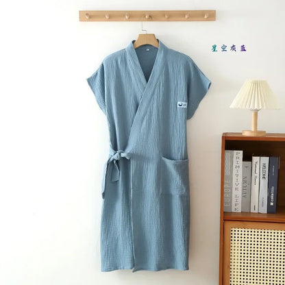 Multi Colors" Couples " Bath Robes.  Wearable Sleeveless Womens/Mens Cardigan Croosover style.