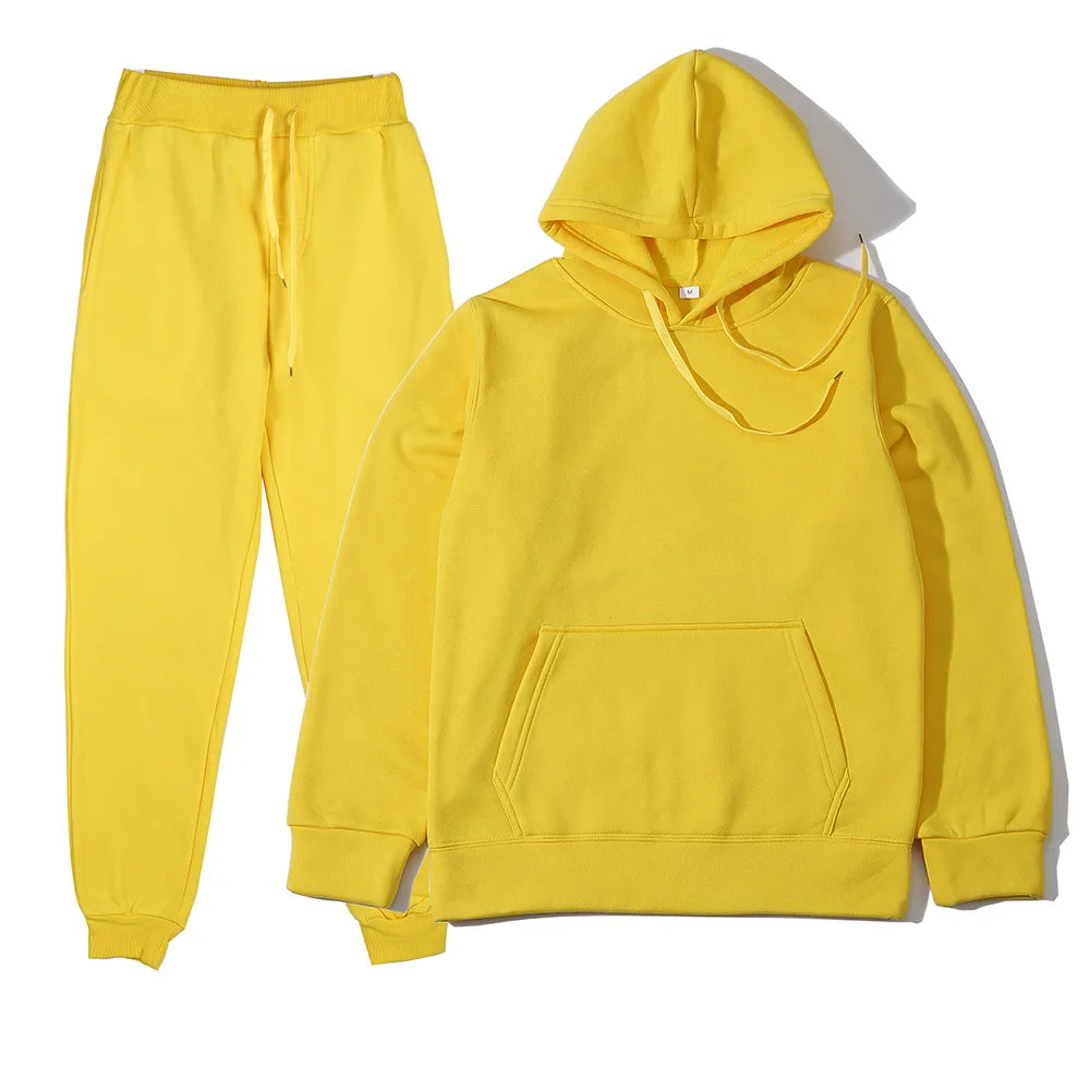 Men's Sports Sweat Suit  Fashion Tracksuit,  Womens  Hoodies + Pants,  Two Pieces Sets for  Running, Casual Sweatshirts Sweatpants Men's Clothing
