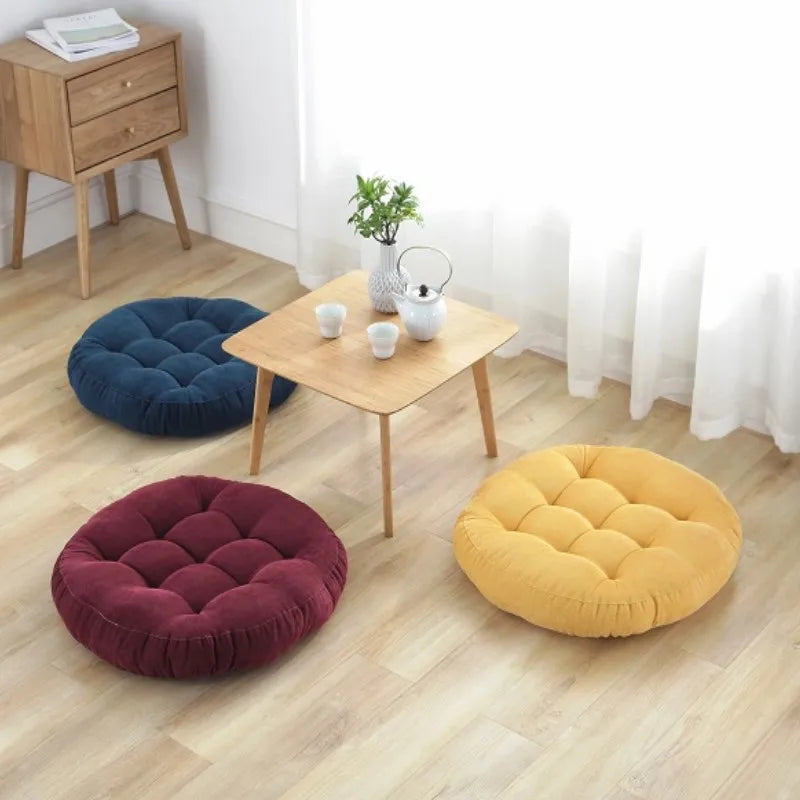 Round,  Large Floor Pillow for Kids and Adults.  Cushions  for Floor Seating, Yoga , Living Room,  Officeor Bedroom