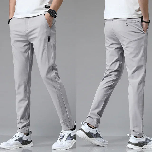 Spring /Summer Ultra-thin Men's Stretch,  Slim,  Straight,  Casual Pants.   High Quality Fashion and  Breathable Golf, Sport, Trousers