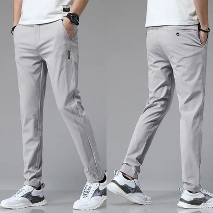 Spring /Summer Ultra-thin Men's Stretch,  Slim,  Straight,  Casual Pants.   High Quality Fashion and  Breathable Golf, Sport, Trousers