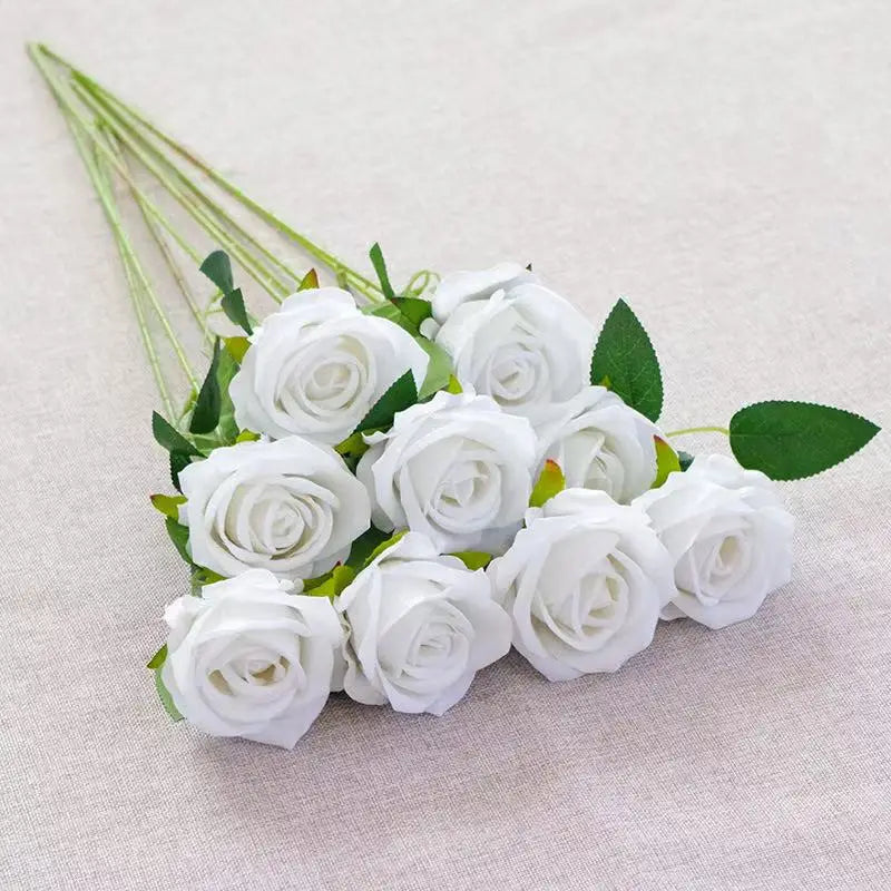 1/5/10/20pcs Roses Artificial Flowers Rose Flower Branch Artificial Red Roses Realistic Fake Rose for ANY SPECIAL OCCASION including PATRIOTIC, Home Decor