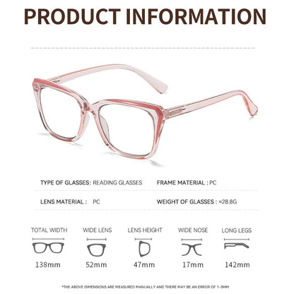 Transparent Frame, Photochromic, Multifocal Reading Glasses for Women/ Men,  Fashion Progressive,  Anti - Blue Light,  Presbyopia READERS.  THESE GLasses are LOADED with choices and features.