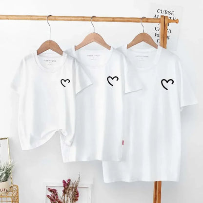 Summer Cotton Baby /Mom/ Dad T Shirts,Tops , Fashion Family Matching Outfits Daddy /Mommy And Daughter /Son Matching Clothes