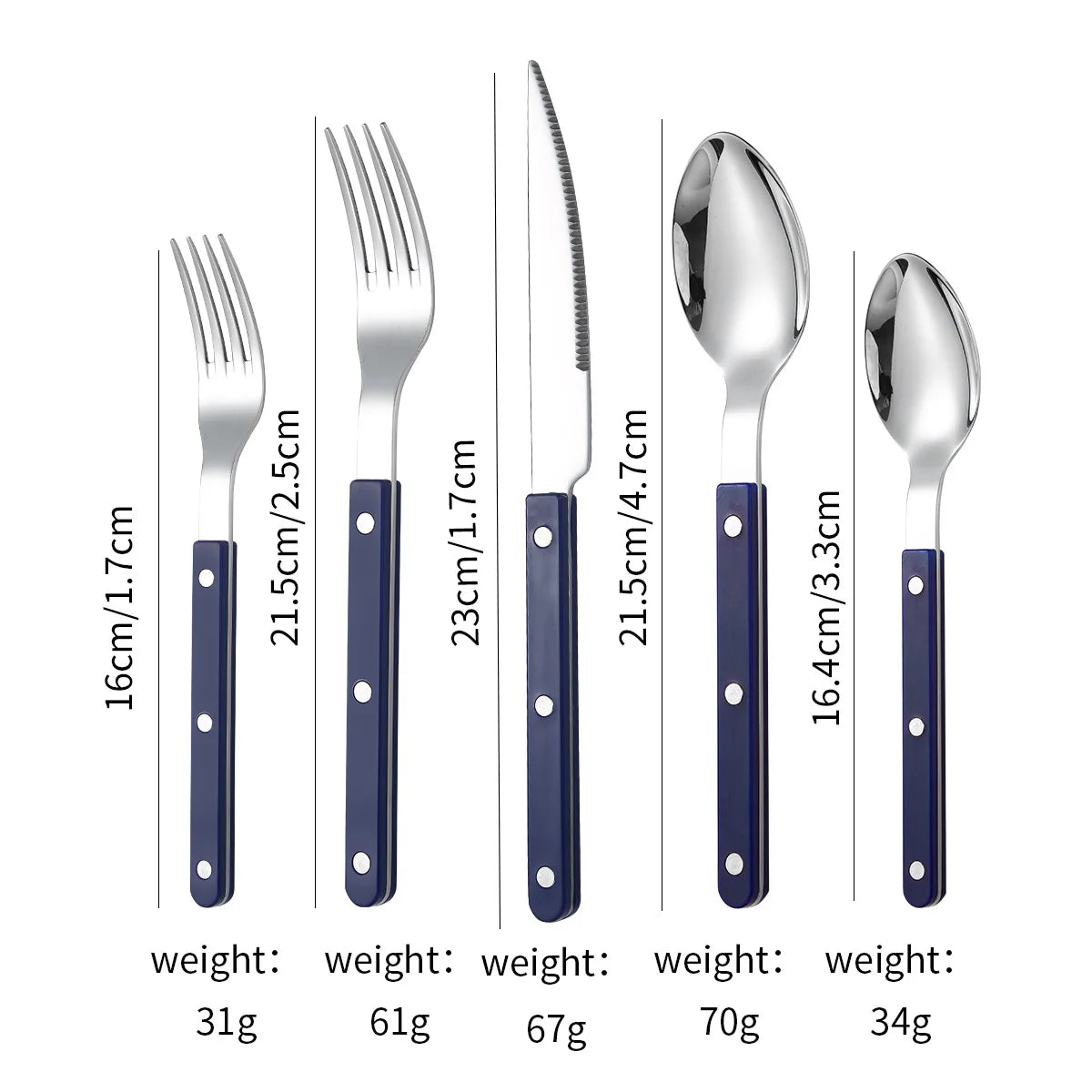 Fashion New Colorful Handle 304 Cutlery Set 18/10 Stainless Steel Creativity Gift Flatware Knife Fork Spoon Drop Ship