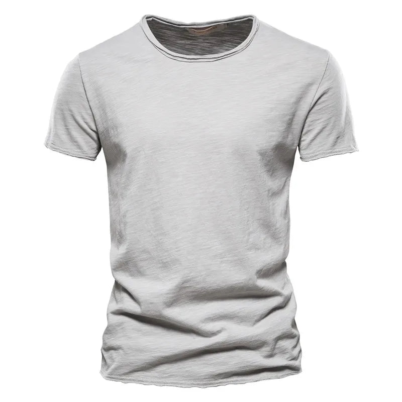 100% Cotton Mens T-shirt,  Casual, Soft,  Summer Thin T-shirts.   Men's Home Clothes,  O-Neck,  Short Sleeve,  Soild T- Shirt.