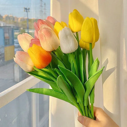 1/3/5PCS Tulips,  Artificial but  Real Touch Flowers.   Tulip Bouquet Decor. Reuseable Tulips  for Home, Easter and Special Days