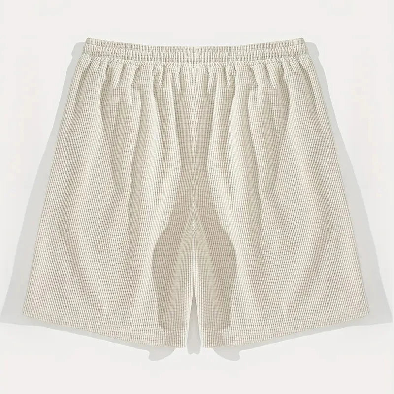Men's Shorts,  Casual Pants, Beach Shorts,  Textured Fabric, Breathable Pants, Suitable for Daily Casual Wear and Sports