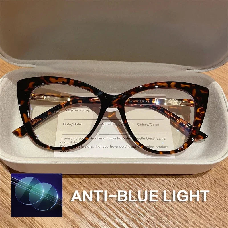 TR90 New Fashion Cat Eye Anti-Blue Ray Reading Glasses,  Photochromic Myopia,   Customization Prescription, Optical Eyewear.  SO MANY Choices