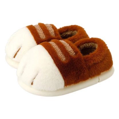 Adorable Kitty Claw Slippers for  Womens Lounging. Non Slip Furry and Warm, Fluffy Slides. OK Outdoor