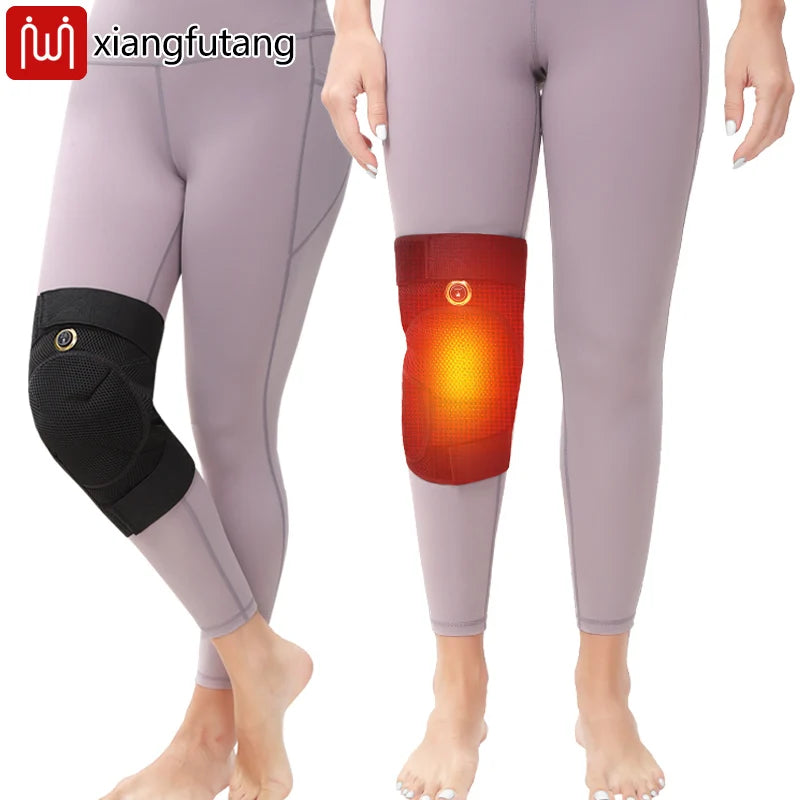 Knee Massager with Heat and Vibration.  Electric Heating Knee Support,  Brace Warmer Device.  Great Gifts for Men  and Women for Pain Relief