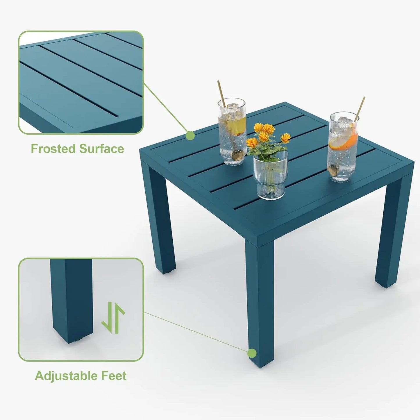 Patio Bistro Set,  3 Piece, Bistro Table and Chairs (Set of 2 ) Outdoor, Small Patio Furniture Sets with Coffee Table Garden Supplies,