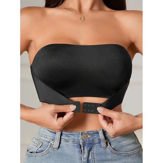 Women's Strapless No Padding Seamless,  Front Button Bra .  Comfortable Smooth Underwear.  Onky ONE Color/Size available,,,SKIN color/Medium