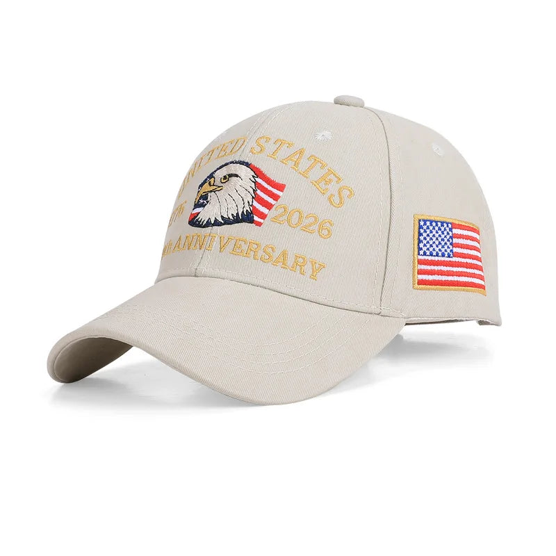 Hot Sale Unisex Baseball Cap for American 250th Anniversary 1776-2026.  Embroidered Hat Cap Eagle Pattern USA Patriotic Hat