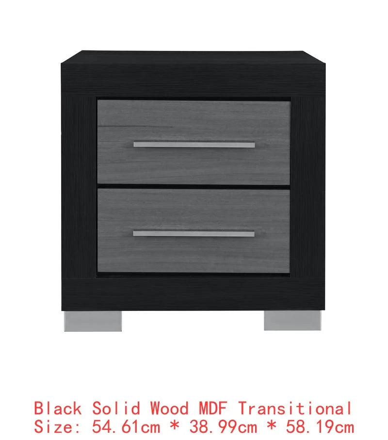 Natural White Full Bedroom Set 5 Pieces - Modern Design for Cozy Spaces, Includes Bed Frame, Nightstands, Dresser and Mirror