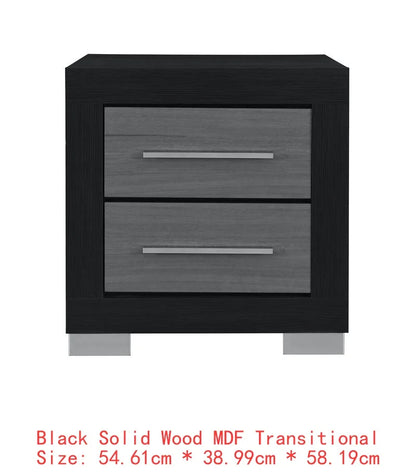 Natural White Full Bedroom Set 5 Pieces - Modern Design for Cozy Spaces, Includes Bed Frame, Nightstands, Dresser and Mirror