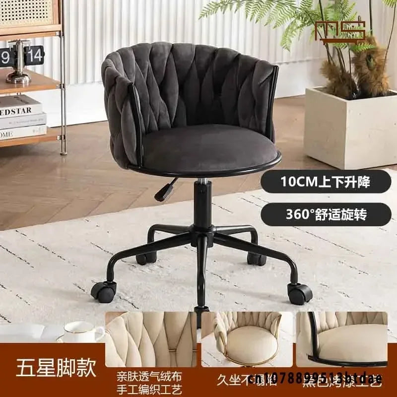 Pretty Vanity  Chair for Girls Bedroom,  Makeup Chair,  Girls Bathroom.  ,,Comfortable for Long Periods of Time,, Backrest,  Lift Swivel Chair