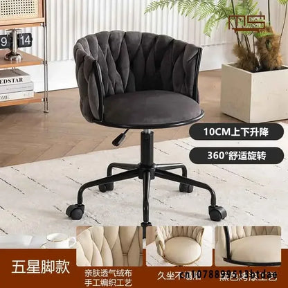 Pretty Vanity  Chair for Girls Bedroom,  Makeup Chair,  Girls Bathroom.  ,,Comfortable for Long Periods of Time,, Backrest,  Lift Swivel Chair
