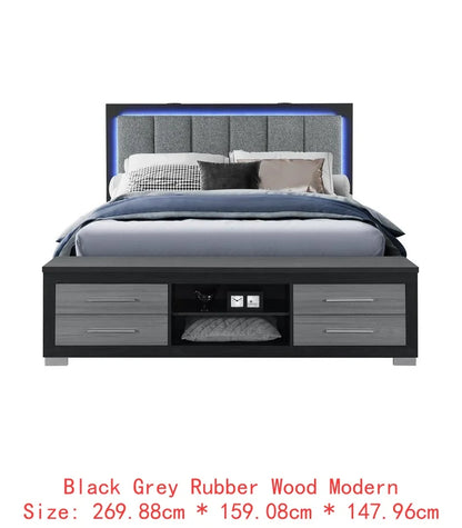 5-Piece Natural White King Bedroom Set