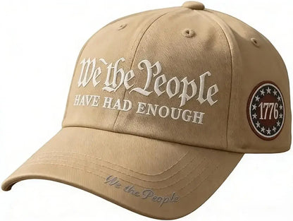 Vintage 250th Anniversary USA We The People Have Had Enough Baseball Cap for Men Women Adjustable Strapback