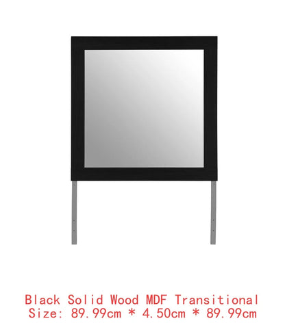 Natural White Full Bedroom Set 5 Pieces - Modern Design for Cozy Spaces, Includes Bed Frame, Nightstands, Dresser and Mirror