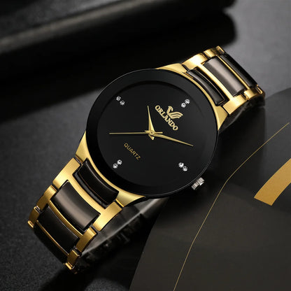 Great Looking Quartz Watch for Men,   Black dial,  mens business watch