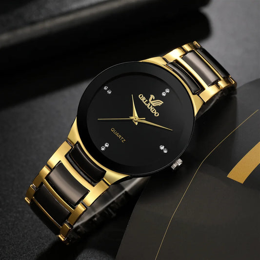 Great Looking Quartz Watch for Men,   Black dial,  mens business watch