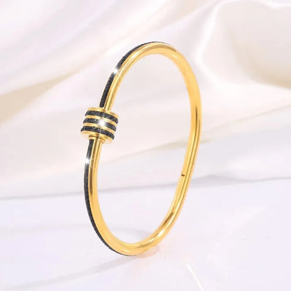 5/1pcs Sparkling Zirconia Inlaid Stainless Steel Bracelet Set for Women,  Stackable Bangles Fashion Non Fading Jewelry Gift.  Perfect for Mothers Day!